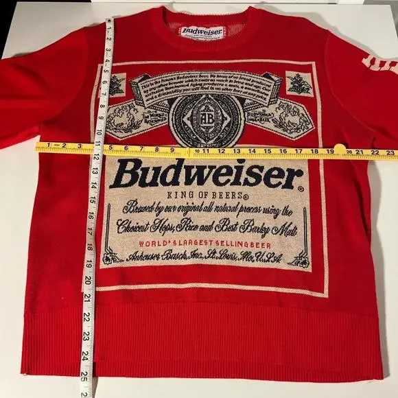 Budweiser‎ Vintage Sweater - King of Beers - Y2K, Streetwear, Dad Vibes, Party - Picture 4 of 7